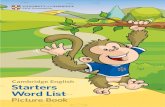 Cambride Starters Vocabulary Book