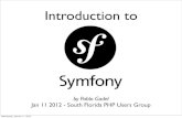 Introduction to Symfony 2