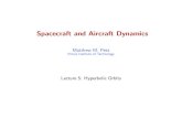 Spacecraft and aircraft Dynamics: Hyperbolic orbits