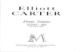 Elliott Carter Piano Sonata
