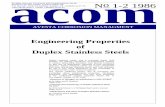 Acom86_1+2 Engineering Properties of Duplex SS (2205, 2307)