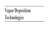 Vapor Deposition Technology PPT