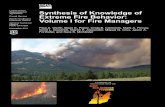 Extreme Fire Behavior: A Synthesis of Knowledge for Fire Managers,Vol.1