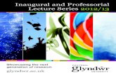 Glyndwr University Inaugural and Professorial Lecture Series 2012/13