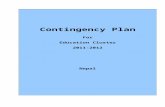 Nepal Education Cluster Contingency Plan (2011-2012)