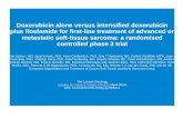 Doxorubicin alone versus intensified doxorubicin plus ifosfamide for first-line treatment of advanced or metastatic soft-tissue sarcoma: a randomised controlled.