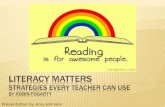 Notes for Book: Literacy Matters by Robin Fogarty