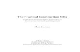 Practical Construction MBA Table Contents Excertps