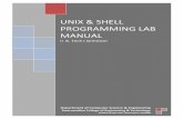97176516 Unix Shell Programming Lab Manual