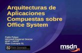 Arquitecturas de Aplicaciones Compuestas sobre Office System Pablo Pelaez Microsoft Regional Director MVP – VSTO Plain Concepts SL.