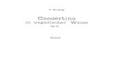 RIEDING Violin Concertino Op. 21 Hungarian Style Piano Part