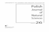Polish Journal of Natural Science 26
