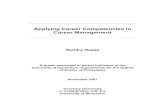 Applying Career Competencies in Career Management
