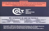 Colt MK-IV Series 80 & 90 Pistols