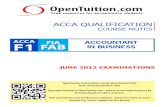 Acca f1 Course Slides