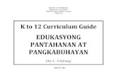 Edukasyong an at Pangkabuhayan (Epp)- k to 12 Curriculum