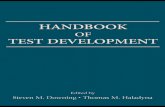 Handbook of Test Development