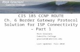 Cis185 ROUTE Lecture6 BGP Part1