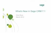 What's New in Sage CRM 7.1