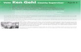 Ken Gehl County Supervisor