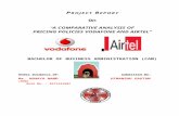 Comparative Analysis on the Priicing Policy of Airtel and Vodafone