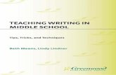 Teaching Writing in Middle School Tips Tricks and Techniques