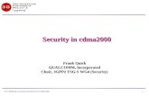 3GPP2 Security in Cdma2000