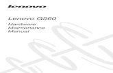 Lenovo G560 Hardware Maintenance Manual V2.0