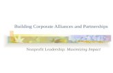 Building Corporate Alliances and Partnerships