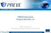 PREVE project overview - months 1-6