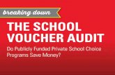 The School Voucher Audit: Do Publicly Funded Private School Choice Programs Save Money?