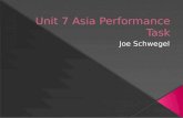 Unit 7 asia performance task