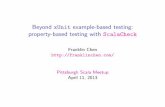 Beyond xUnit example-based testing: property-based testing with ScalaCheck