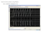 Solar cell simulation using PSpice
