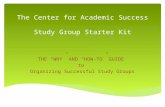 LSU Center for Academic Success Study Group Starter Kit
