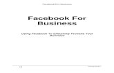 Using Facebook To Effectively Promote Your Business!