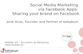 Social media marketing via facebook apps sharing your brand on facebook