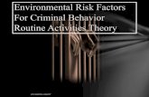 Environmental risk factors for criminal behavior 7