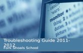 Fork Shoals School troubleshooting guide