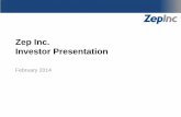 Zep   presentation - february 2014 v.1