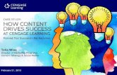Case Study: How Content Drives Success at Cengage Learning