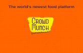 Crowdmunch, the new food platform for foodies :)