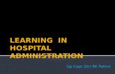 Learning hospital administration