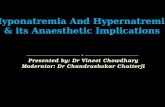 Hyponatremia and hypernatremia