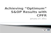 Achieving "Optimum " S&OP Results with CDFR, ABB