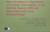 Corritore Poster: Non-Academic Elements Online Learing