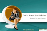 A List of Top Kenyan Jobs Websites