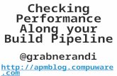Performance Metrics for your Build Pipeline - presented at Vienna WebPerf October Meetup