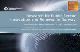 Research Council of Norway on eGov R&I