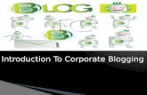 Effect of corporate blogging